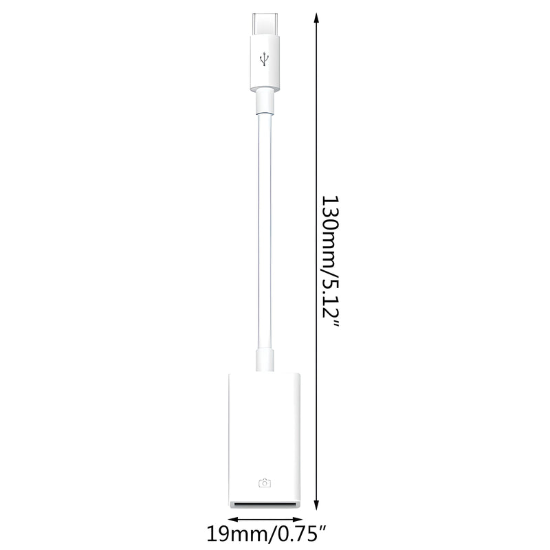 USB Type C OTG Cable Adapter --- USB-C Male to USB-A 3.0 Female Data Cord Converter