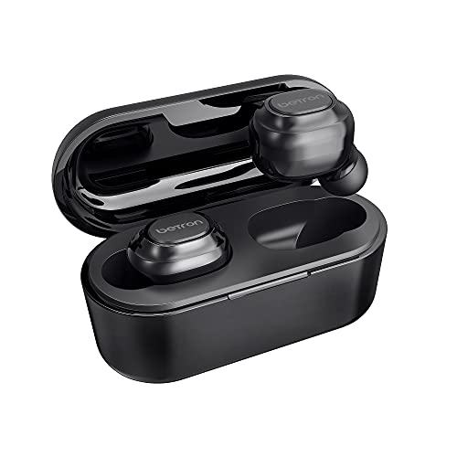 Betron BGM20 Wireless In Ear Headphones Earbuds Bluetooth TWS Earphones with Microphone and Deep Bass Compatible with Smartphones, Stereo