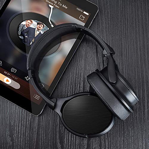 Betron EMR90 Wireless Bluetooth Headphones with Microphone and Volume Control, Foldable, Portable, Bass Driven Sound, Black