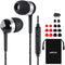 Betron RK300 Earphone with Volume Control and Mic, Noise Isolating and Powerful Bass, Compatible with iPhone, iPad, MP3 Players, and Android Devices