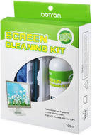 Betron Screen Cleaner 100ml Cleaning Brush and Fine Microfibre Towel for PC, LCD, LED, TFT, HD TV's