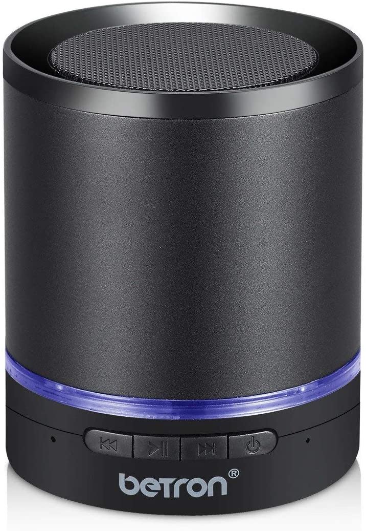 Portable Speaker Betron A3 Bluetooth Wireless Speaker with Built in Microphone iPhone Samsung, Black