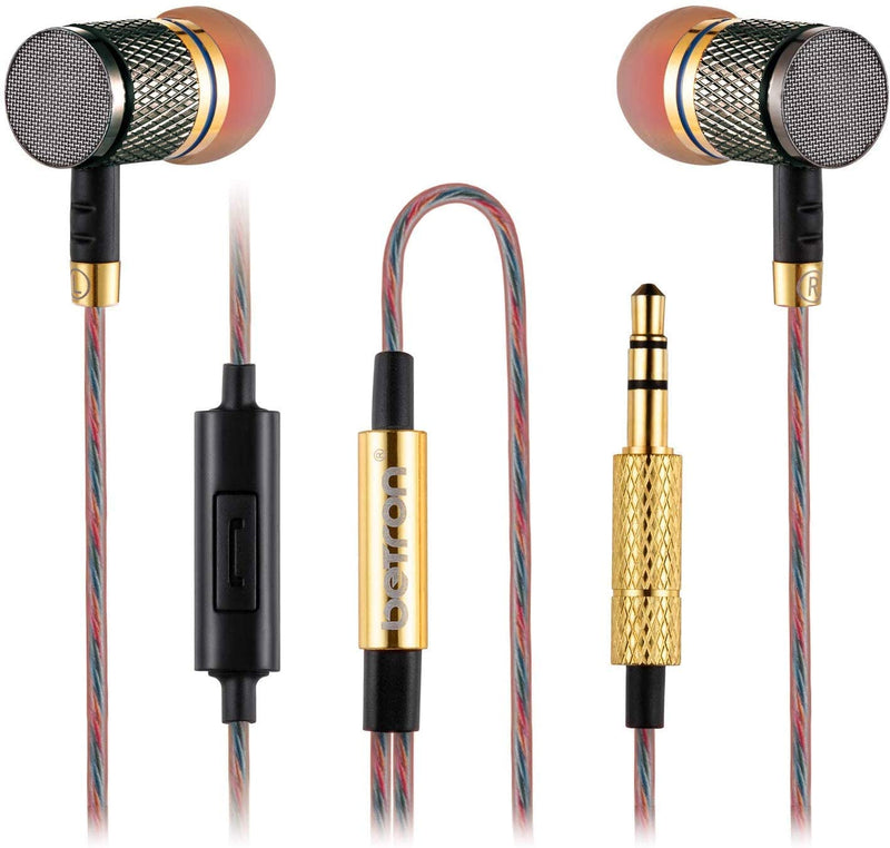 Betron YSM1000 Earphones with Microphone High Definition Noise Isolating Headphones Deep Bass