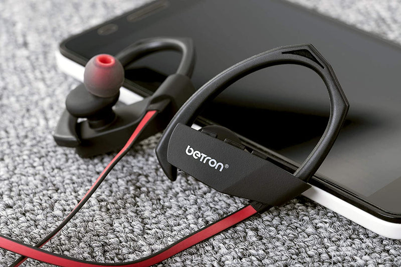 Betron V3 Wireless Bluetooth Earphones For Active Sports, Gym, Running, Cycling,Compatible