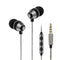 Betron B25 Noise Isolating Earphones with Volume Control Microphone Powerful Bass iPhone Samsung