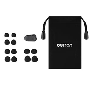 Betron B750s Earphones Tangle-Free Noise Isolating Heavy Deep Bass for iPhone iPod iPad Samsung