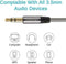 Betron Nylon Braided Premium 3.5mm Auxiliary Aux Cable with Microphone Audio Jack Cord Line